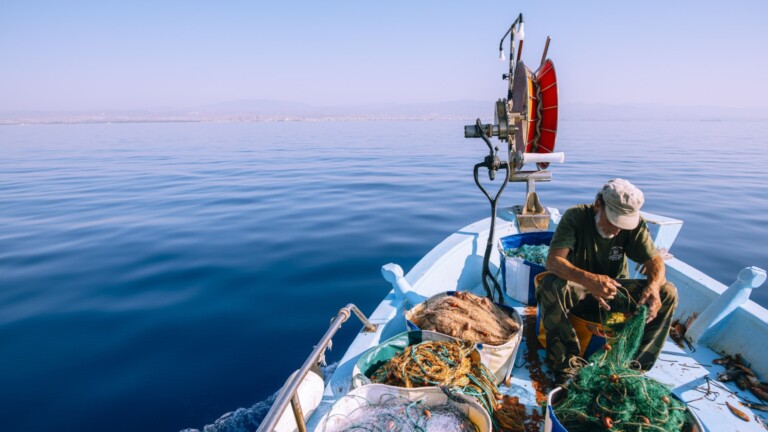 cyprus bycatch mediterranean project fisher fishing net