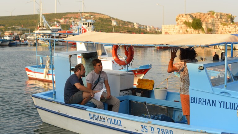 medbycatch mediterranean project fishers boat talking